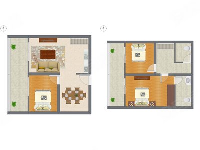 3室2厅 83.86平米