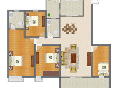 4室2厅 139.00平米