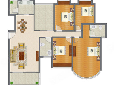 4室2厅 143.16平米
