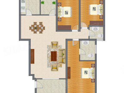 3室2厅 146.97平米
