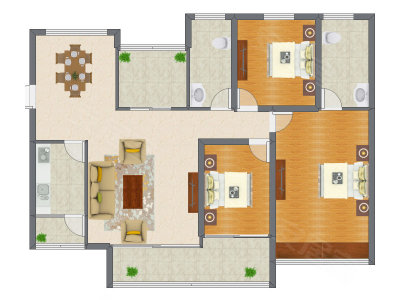 3室2厅 112.10平米