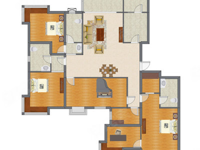 4室2厅 226.30平米