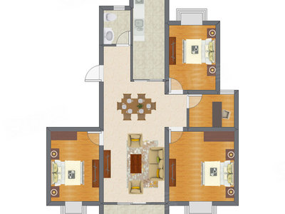 3室1厅 116.70平米
