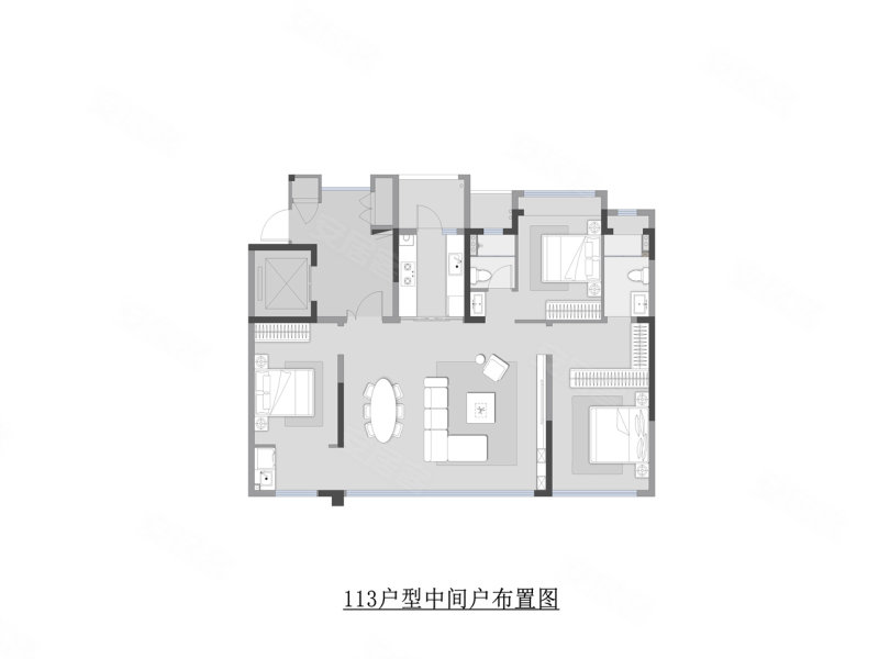 四川邦泰悦九章3室2厅113㎡177万二手房图片