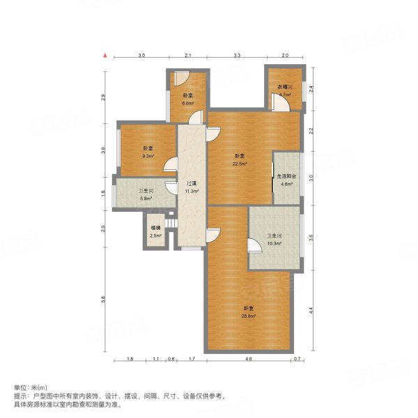 方直君御6室2厅4卫265㎡南418万