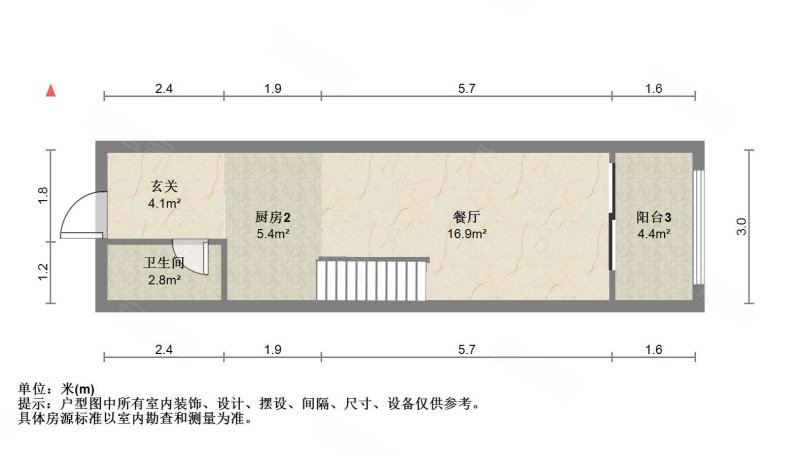 吾悦广场(商住楼)1室1厅1卫44㎡南19万