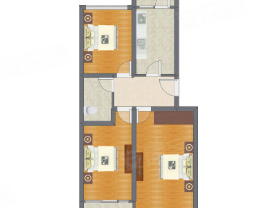 3室1厅 95.59平米