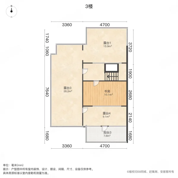 紫金花园(公寓住宅)5室2厅2卫199.73㎡南北870万