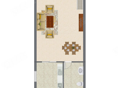 2室2厅 52.98平米