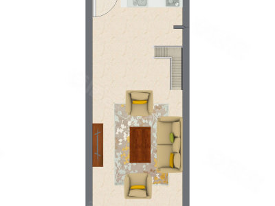 2室1厅 86.30平米户型图