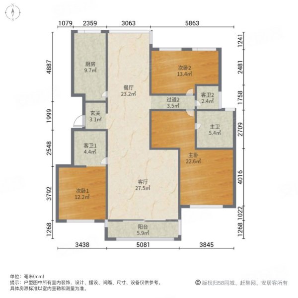 正定天山熙湖户型图图片