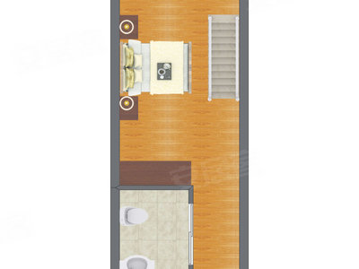 1室1厅 54.00平米户型图
