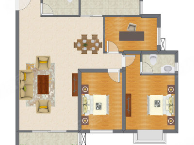 3室2厅 130.71平米