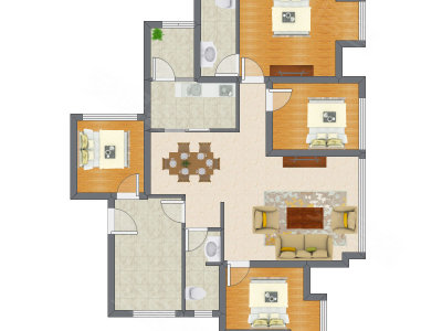 4室2厅 109.58平米
