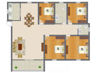 4室2厅 146.04平米