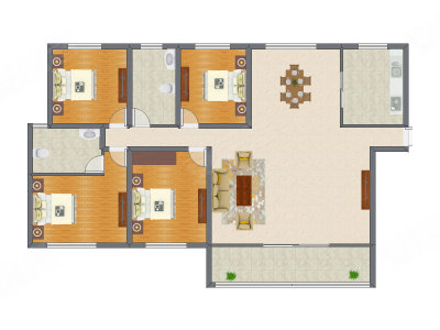4室2厅 140.10平米