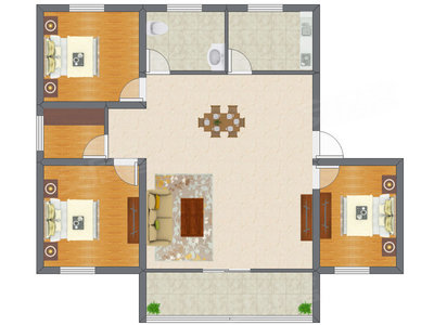 4室2厅 99.83平米