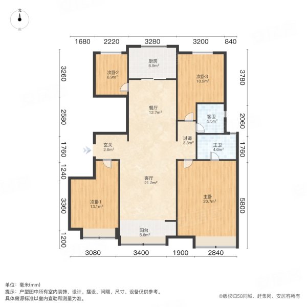 广安未来城公寓户型图图片