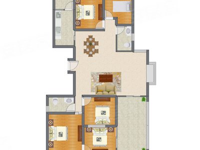 5室2厅 147.81平米