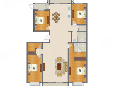 4室2厅 190.15平米