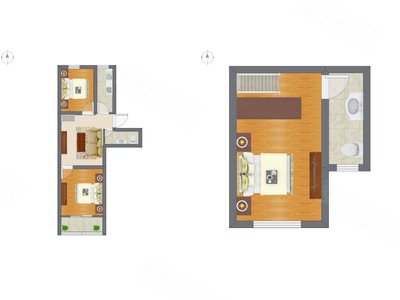 3室1厅 51.52平米
