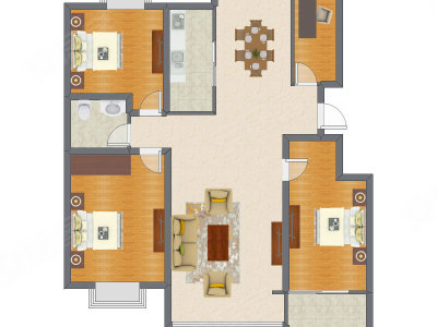 4室2厅 152.00平米