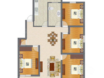 4室1厅 94.15平米
