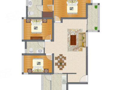 3室2厅 129.99平米