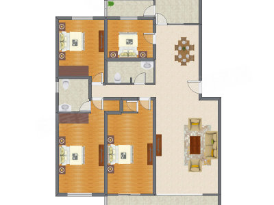3室2厅 226.78平米