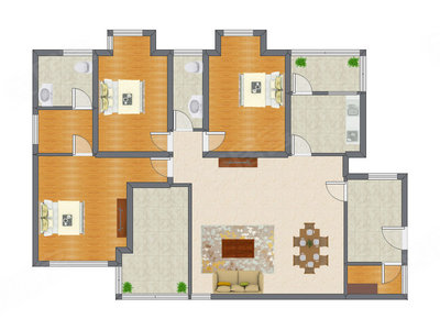 3室2厅 148.60平米
