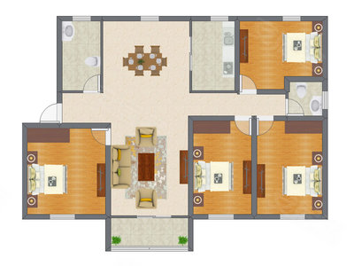 4室1厅 115.44平米