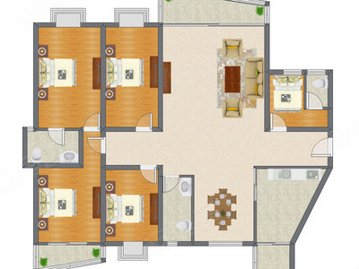 5室2厅 183.26平米