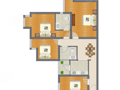 4室1厅 92.12平米
