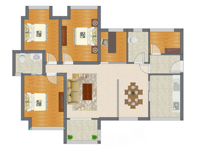 4室2厅 118.50平米