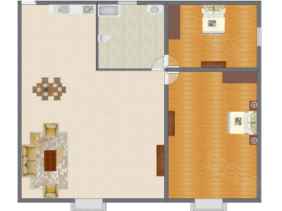 2室1厅 180.00平米户型图