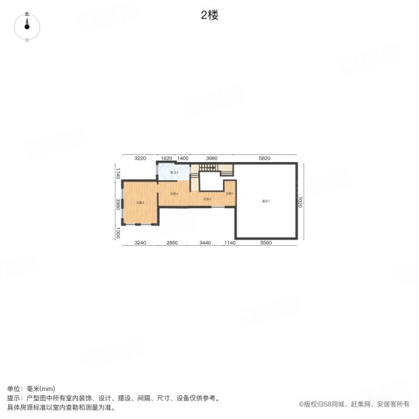 中信凯旋城(别墅)6室3厅5卫281㎡南北550万