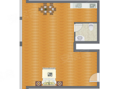 1室0厅 99.66平米户型图