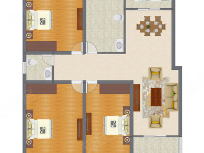 3室2厅 119.98平米