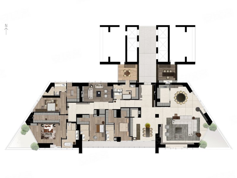 宁波帝宝theriverone760平3600w