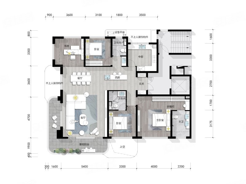 航天新房第四代住宅户户带露台高得房率户型方正