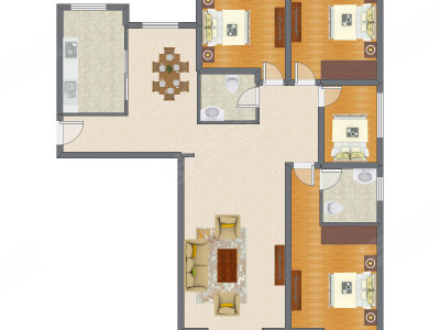 4室2厅 169.70平米