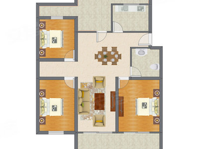 3室2厅 112.02平米