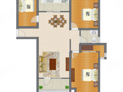 3室2厅 118.60平米