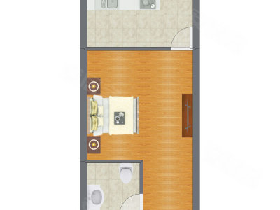 1室0厅 48.00平米