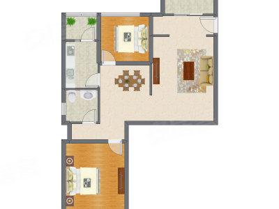 2室2厅 94.06平米