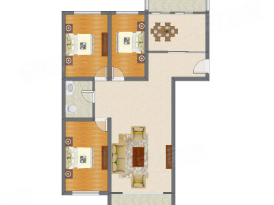 3室2厅 139.16平米