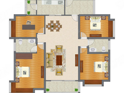 4室2厅 155.80平米