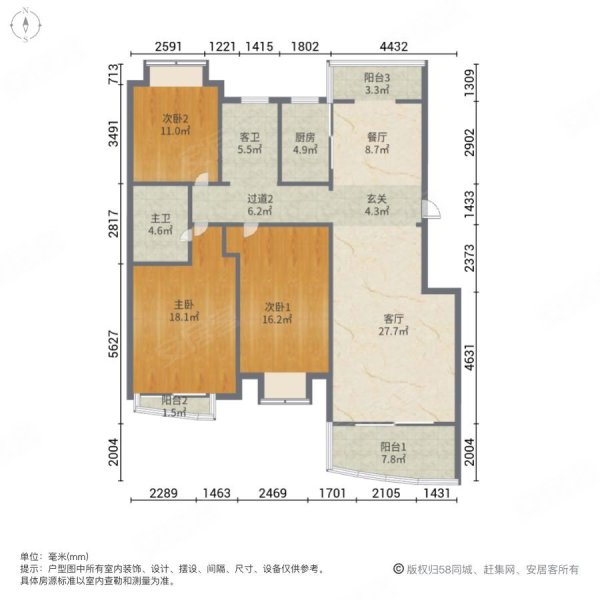 江南春晓户型图图片