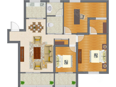 3室2厅 112.15平米