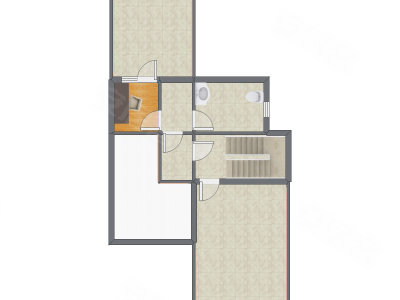 2室2厅 105.48平米户型图